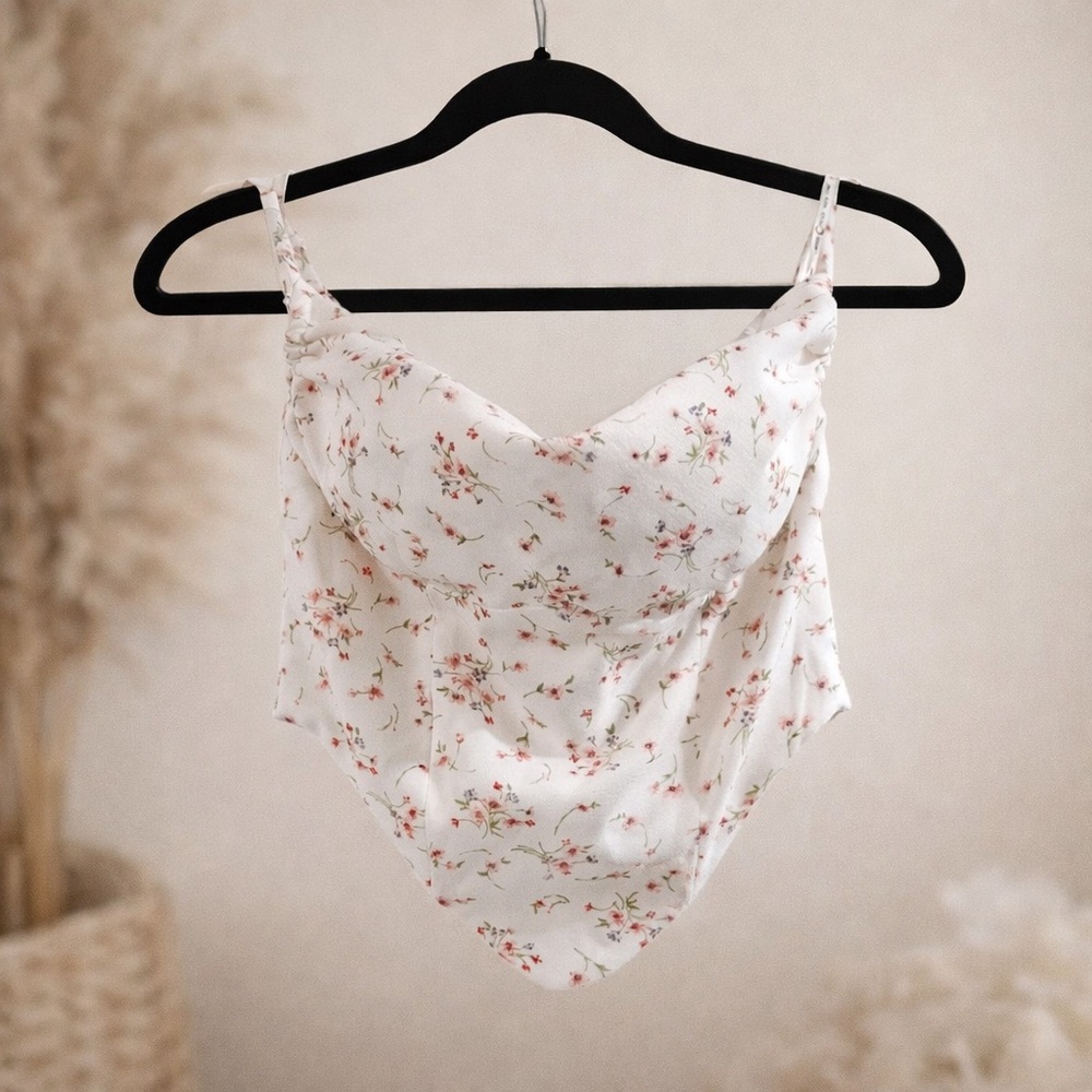 Miss Circle Floral Camisole Top